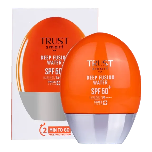 ضدآفتاب دیپ فیوژن واتر تراست اسمارت +SPF50 نمای محصول و بسته‌بندی