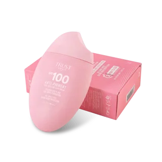 کرم ضدآفتاب SPF100 تراست اسمارت روی جعبه محصول