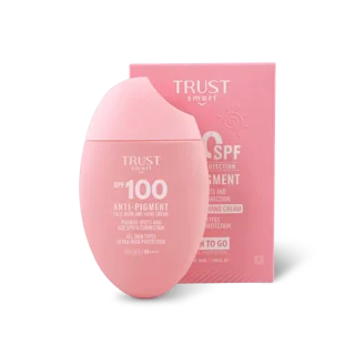 کرم ضدآفتاب SPF100 تراست اسمارت به همراه جعبه