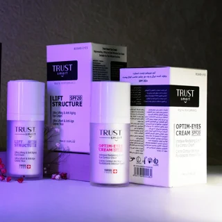 کرم جوانساز، لیفت و ضد چروک (دور چشم و صورت) تراست اسمارت تصویر تبلیغاتی محصولات